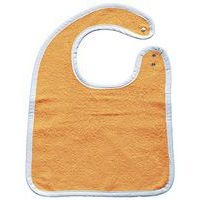 Lot 10 bavoirs fermeture pression éponge 400 g/m² 35 x 50 cm Orange - Image principale