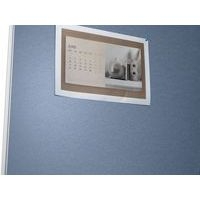 Panneau d'affichage textile Gris LxH : 120 x 90 cm - Image 4