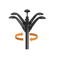 Portemanteau Flora noir 6 Patères - Image 2