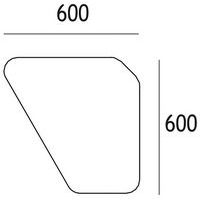 Table Géométra 1/2 rectangle 60° 60x60 cm - Manutan Expert - Image 3