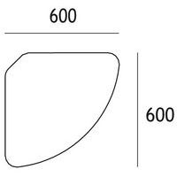 Table mobile Géométra 1/4 rond 60x60 cm - Manutan Expert - Image 2