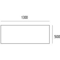 Table mobile Géométra rectangulaire 130x50 cm - Manutan Expert - Image 3
