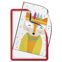 2 pochettes cadre Magneto dos magnétique A4 Rouge - Image principale