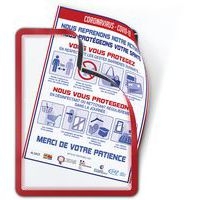 2 pochettes cadre Magneto dos magnétique A4 Rouge - Image 6