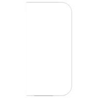 Mur d'écriture liberté Elément final Ht 195x95 cm blanc - 1 semelle magnétique - Image principale