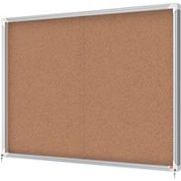 Vitrine d'intérieur Nobo à fond en liège 18 x A4 - Image 3