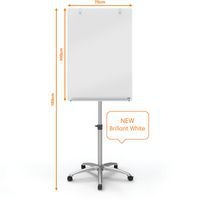 Chevalet mobile magnétique en verre Nobo Diamond - Image 4