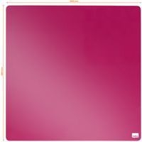 Tableau mémo carré magnétique - 360 x 360 mm - rose- Nobo - Image 4