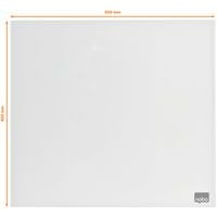 Tableau mémo magnétique en verre - 450 x450 mm -blanc - Nobo - Image 4