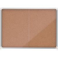 Vitrine d'intérieur Nobo à fond en liège 18 x A4 - Image principale