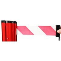 Poteau Rouge double sangle de 2 m Rouge/blanc - Image 8