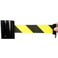 Poteau Noir double sangle de 2 m Noir/jaune - Image 2
