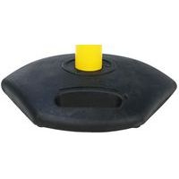 Kit socle et poteau PVC à sangle - jaune/noir - 90 cm - Image 4
