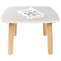 Table basse Woody 60 x 60 cm plateau décor Brun - Image 6