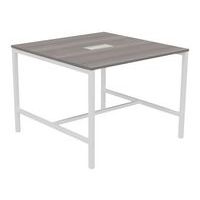 Table haute Astro 140 x 143 cm pied métal et top access - Image 2