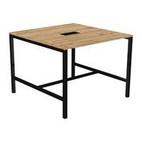 Table haute Astro 140 x 143 cm pied métal et top access - Image 7