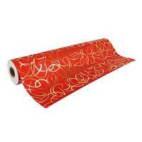 Rouleau papier cadeau 80g 50x0,70m Arabesques rouges - Image principale