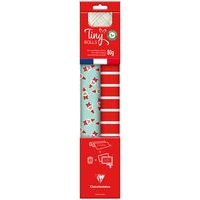 Pack rouleaux,bolduc,5x0,35m,papier cadeau,rouge/bleu - Image principale