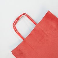 Paquet de 25 sacs kraft vergé 100g, 22x10x27cm, Rouge - Image 2