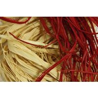 Pelote raphia naturel 50g, Rouge - Image 2