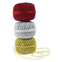 Plateau de 10 pelotes de fil métallisé 20mx1mm, Or - Image 3