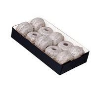 Plateau de 10 pelotes de fil métallisé 20mx1mm, Argent - Image 2