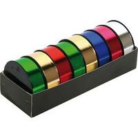 Plateau de 8 bobinots métallisés 10mx25mm, assortis - Image 7