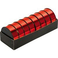 Plateau de 8 bobinots métallisés 10mx25mm, Rouge - Image 2