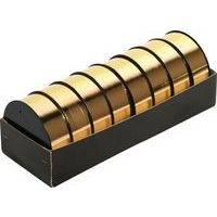 Plateau de 8 bobinots métallisés 10mx25mm, Or - Image 3