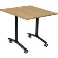 Table carrée plateau mélaminé pivotant Axe - Manutan Expert - Image principale