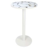 Table de réunion haute  Ø 60 cm plateau coloris Décor- Manutan Expert - Image principale