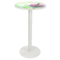 Table de réunion haute  Ø 60 cm plateau coloris Décor- Manutan Expert - Image 4