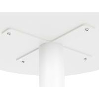 Table de réunion haute Easy Office pied métal Ø 80 cm Blanc - Manutan Expert - Image 6