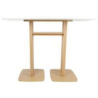 Table de réunion haute Woody 6 personnes plateau uni - Manutan Expert - Image 2