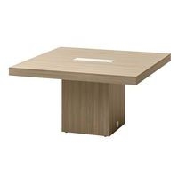 Table de réunion Allegra rectangulaire 140 x 140 cm coloris orme - Image principale