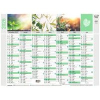 Lot de 10 Calendrier banque recyclé fr equology par 10 - 55x40,5cm - Image principale