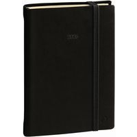 Agenda 2025 PRESIDENT Prestige Silk noir Elast Semainier - Image principale