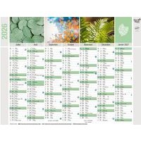 Lot de 10 Calendrier banque recyclé fr equology par 10 - 27x21cm - Image 2