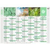 Lot de 10 Calendrier banque recyclé fr equology par 10 - 55x40,5cm - Image 2