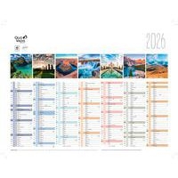 Lot de 10 Calendrier fantaisie fr la terre par 10 - 27x21cm - Image 2