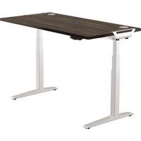 Bureau réglable Levado -Piètement gris Plateau 160cm Noyer - Image principale