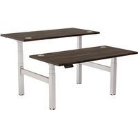 Bureau bench réglable Cambio-Piètement gris 140cm Noyer - Image principale