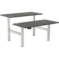 Bureau bench réglable Cambio-Piètement gris 160cm Chêne - Image principale