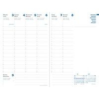 Recharge pour agenda hebdomadaire 2025 president recyclé rouge - Image 3