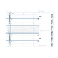 Agenda mensuel 2025 12 mois Club Plain - 10x15 cm - Rouge - Image 2