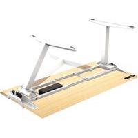 Bureau réglable Levado -Piètement blanc Plateau 120cm Érable - Image 2