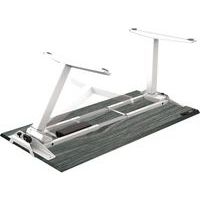 Bureau réglable Levado -Piètement blanc Plateau 180cm Chêne - Image 3