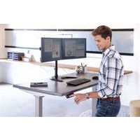 Bureau réglable Cambio -Piètement gris Plateau 180cm Noyer - Image 3