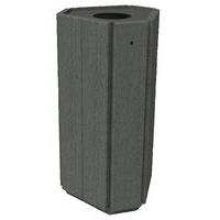 Poubelle Parc Hexagonale porte sac 100 Coloris gris - Image principale