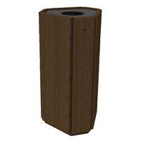 Poubelle Parc Hexagonale plastique recyclé - Espace Urbain - Image principale